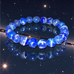 Lapis Lazuli Crystal 9.3mm Bracelet
